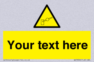 Custom warning barrier